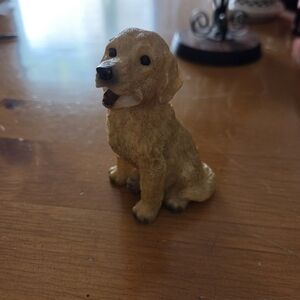 Golden Retriever Pup Resin Figure